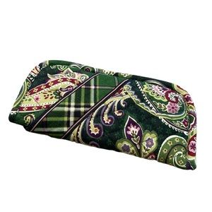 Vintage Vera Bradly Chelsea Green Glass Case